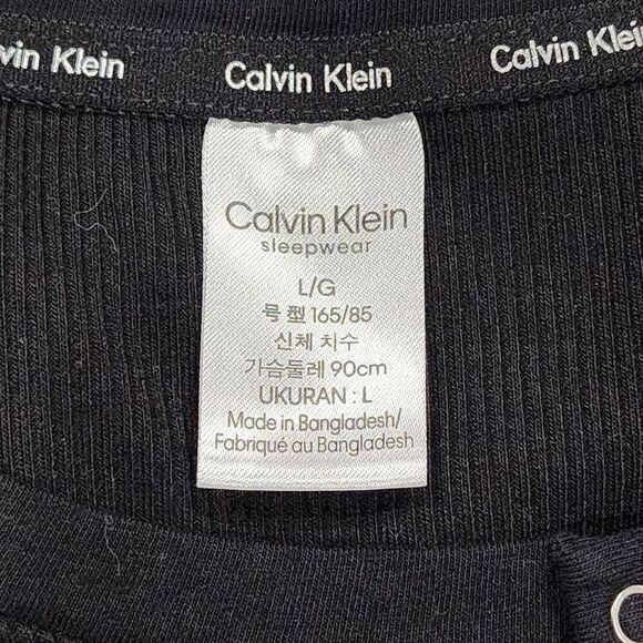 Calvin Klein Women’s sleepware top Size large black - Picture 9 of 9